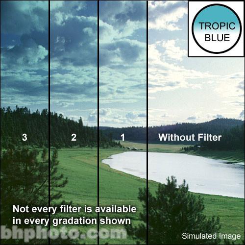 Tiffen 4 x 4" 3 Tropic Blue Soft-Edge Graduated Filter