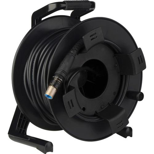 Camplex SMPTE Hybrid opticalCON DUO to PUW LEMO Singlemode Outdoor Fiber Cable Reel