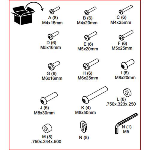 Chief FHBU Universal Hardware Kit