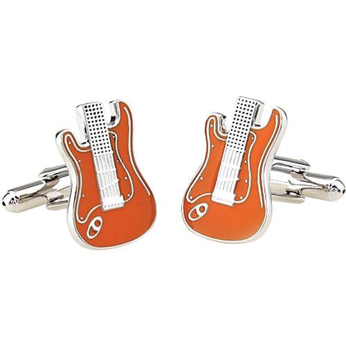 Cuffs NY Orange Electric Guitar Cufflinks