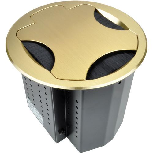 FSR T6-AC3 6" Table Box with Brushed Brass Finish