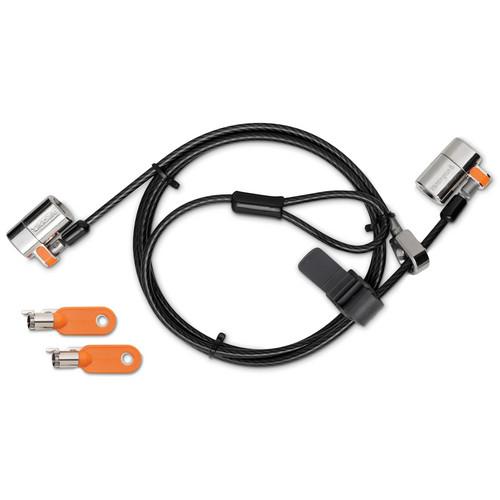 Kensington ClickSafe Round Keyed Twin Laptop Lock Master Keyed