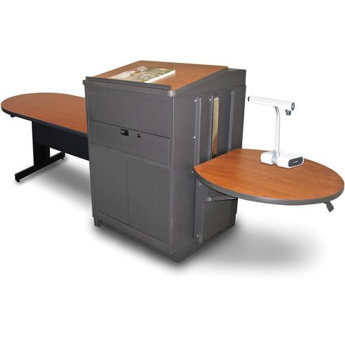 Marvel Vizion Peninsula Table with Media Center and Lectern