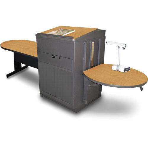 Marvel Vizion Peninsula Table with Media Center and Lectern