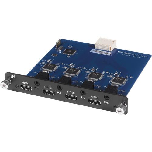 MuxLab 4x HDMI Input Card for 500470 Martix Switch with Audio De-Embedding