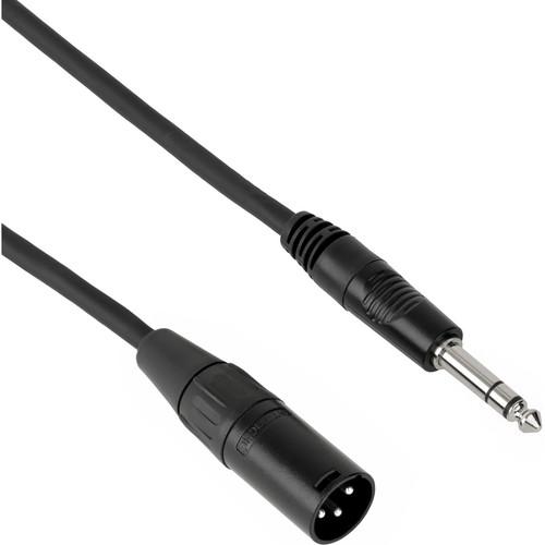 Pearstone PM Series 1 4" TRS M to XLR M Professional Interconnect Cable - 15
