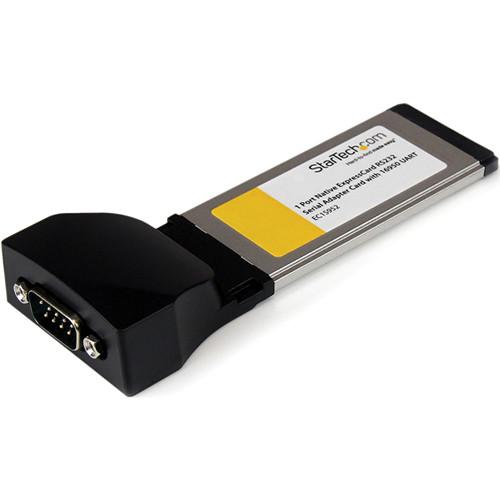 StarTech 1-Port Native ExpressCard RS232 Serial Adapter Card with 16950 UART