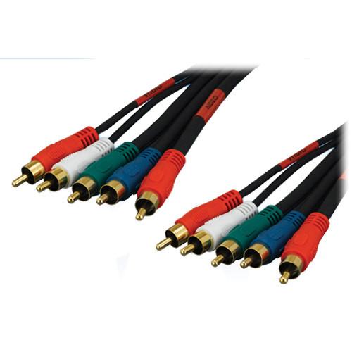 Tera Grand 5 RCA Male to 5 RCA Male Component Audio Video Cable