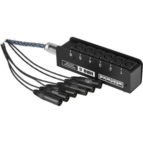 Whirlwind Mini 6 Low Profile Audio Drop Snake