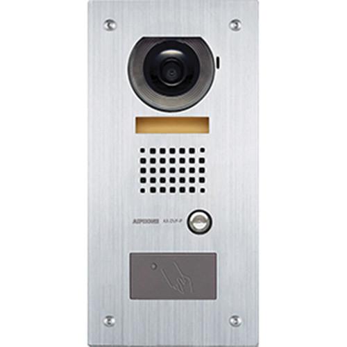 Aiphone AX-DVF-P Vandal-Resistant Stainless Steel Flush-Mount Color Video Door Station with Built-In HID ProxPoint Plus Card Reader