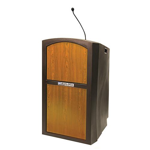 AmpliVox Sound Systems Pinnacle Multimedia Lectern with Mic