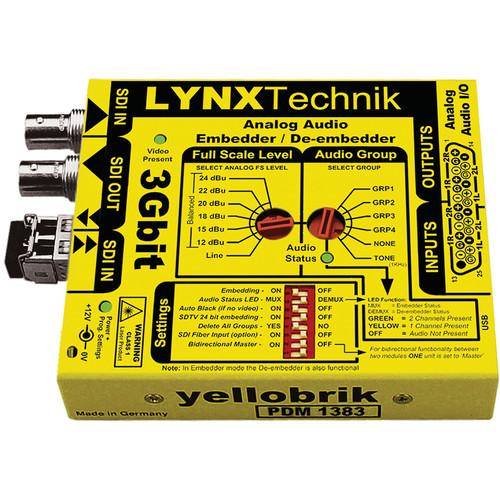 Lynx Technik AG yellobrik PDM 1383 Analog Audio Embedder De-Embedder