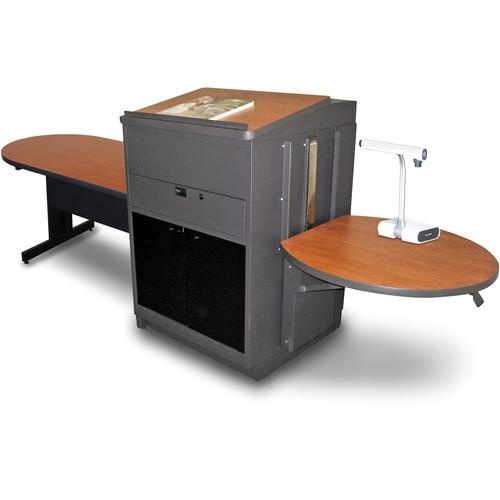 Marvel Vizion Peninsula Table with Media Center and Lectern