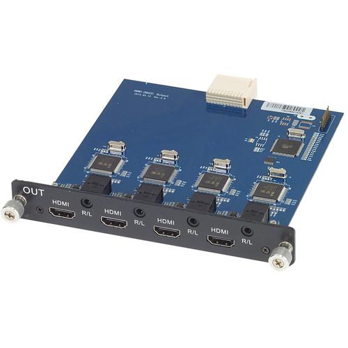 MuxLab 4x HDMI Output Card for 500470 Martix Switch with Audio De-Embedding