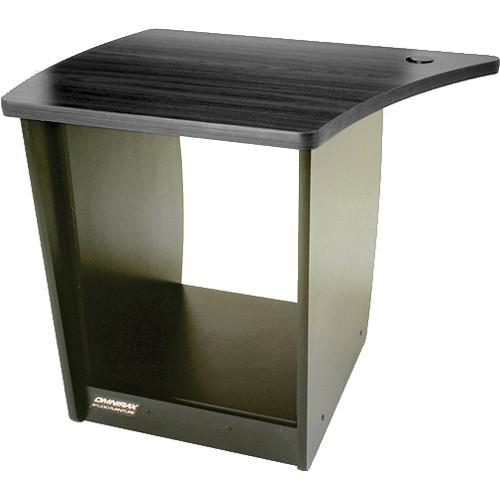 Omnirax OM13L-B 13-Space Rack Cabinet for Left Side of OmniDesk