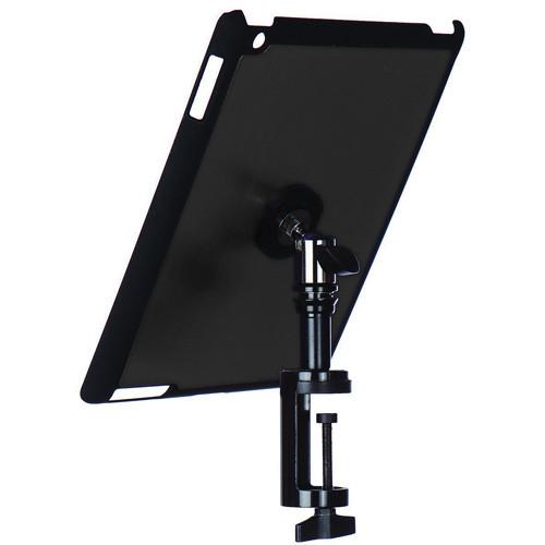 On-Stage Quick Disconnect Table Edge Tablet Mounting System with Snap-On Cover for iPad 2 and 3