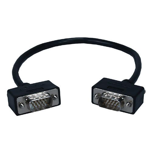 QVS HD15 Male to HD15 Male Cable with Panel-Mountable Connectors