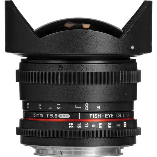 Samyang 8mm T3.8 UMC Fish-Eye CS II Lens