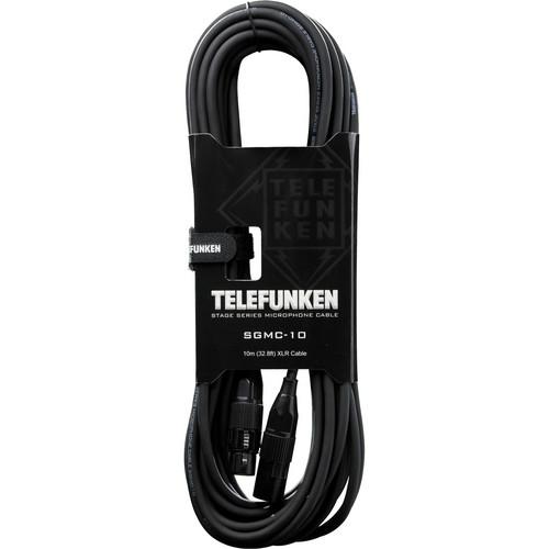 Telefunken SGMC-10 Stage Series Microphone Cable with Straight XLR Connectors
