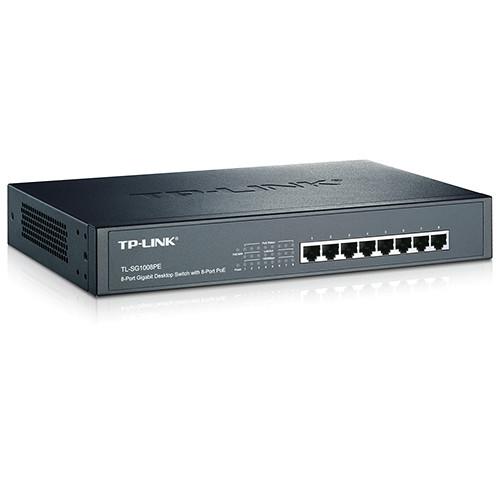 TP-Link TL-SG1008PE 8-Port Gigabit Unmanaged Desktop Switch with 8-Port PoE