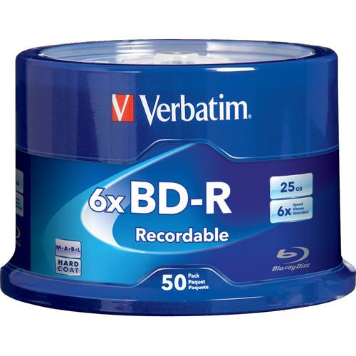 Verbatim 25GB BD-R Blu-ray 6x Discs