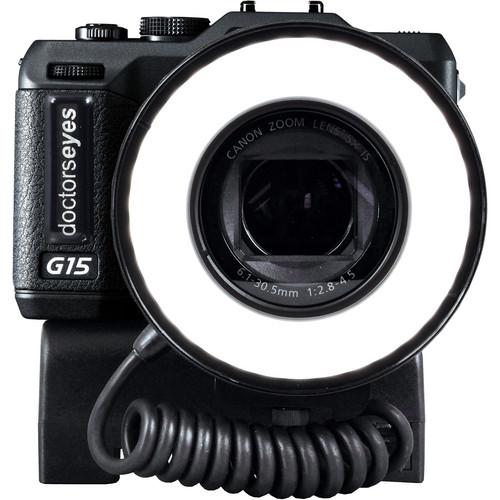 Doctors Eyes Compact System with 86mm LED Ring Light for Canon G15 & G16 Cameras