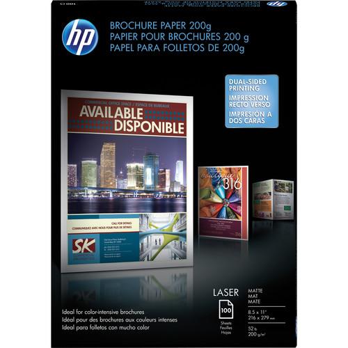 HP Laser Matte Brochure Paper - 200 gsm, 8.5 x 11"
