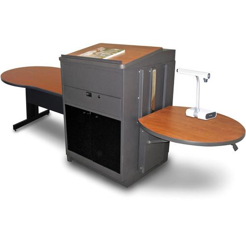 Marvel Vizion Keyhole Table with Media Center and Lectern