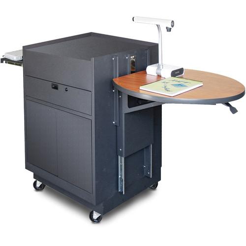 Marvel Vizion Media Center Cart with Steel Doors and Adjustable Platform