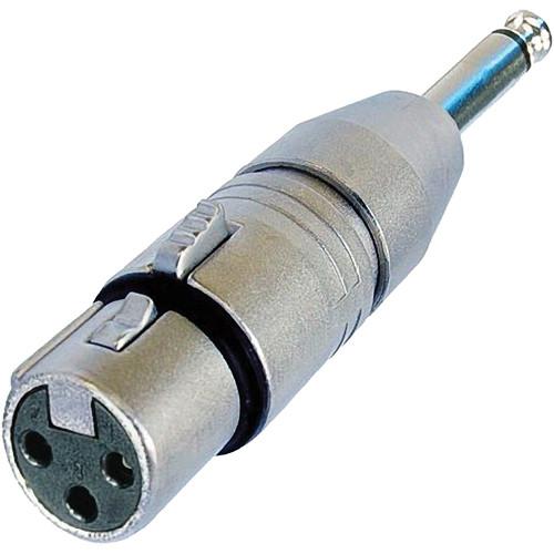 Neutrik 3-Pole XLR Female to Mono 1 4" Male Adapter