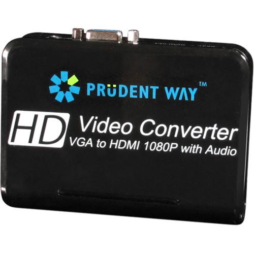 Prudent Way VGA to HDMI Video Converter with Audio