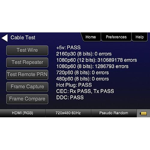 Quantumdata HDMI Cable Test Software for 780 780A Video Test Instruments