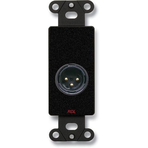 RDL DB-XLR3M Decora Wall Plate with XLR 3-Pin Male Connector