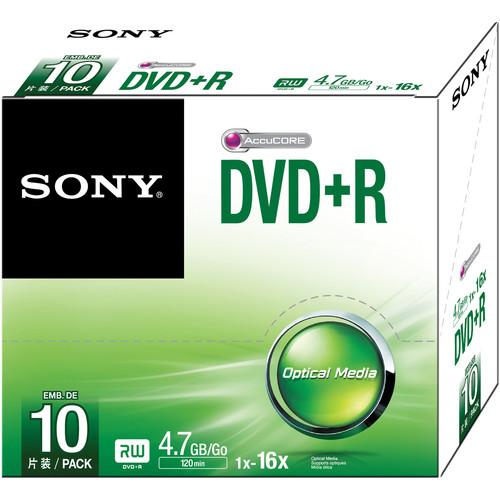 Sony DVD R 4.7GB Recordable Media Slim Case
