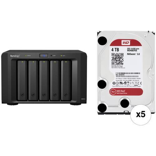 Synology 20TB DiskStation DX513 5-Bay Expansion Unit with Drives