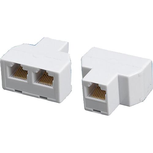 Tera Grand 8P 8C RJ45 Female to 2 RJ45 Female Modular T-Adapter