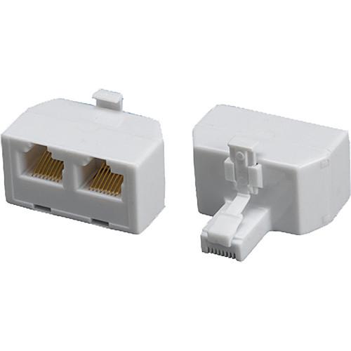 Tera Grand 8P 8C RJ45 Male to 2 RJ45 Female Modular T-Adapter