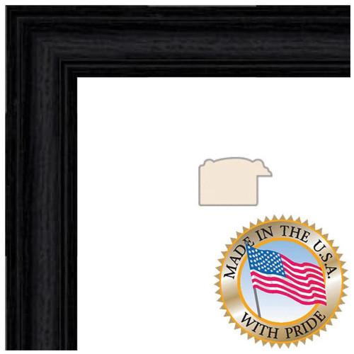 ART TO FRAMES 4083 Black Stain Solid Red Oak Photo Frame