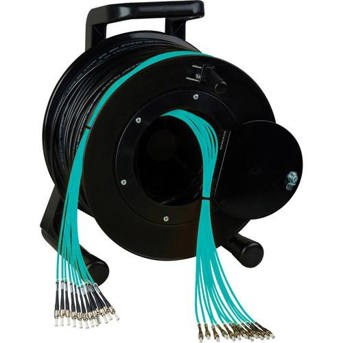 Camplex OM3 12-Ch Multimode Tactical Fiber LC Snake Cable Reel