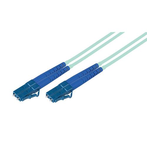 Camplex OM3 50 125u 10-Gig Aqua Multimode Duplex Fiber Optic Patch Cable - 65.6
