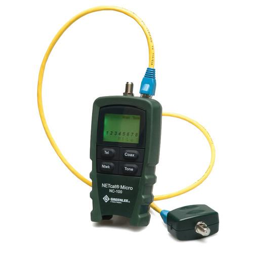 Greenlee NC-100 NETcat Micro - Wiring Tester for Digital Voice, Data, and Video