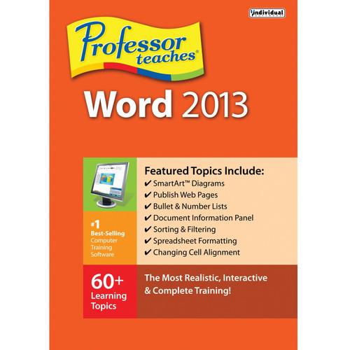 Individual Software Professor Teaches Word 2013