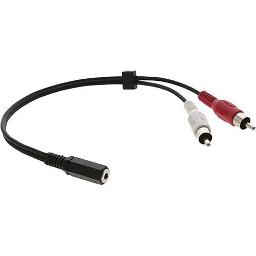 Kramer 3.5mm Female to 2-RCA Male Breakout Cable