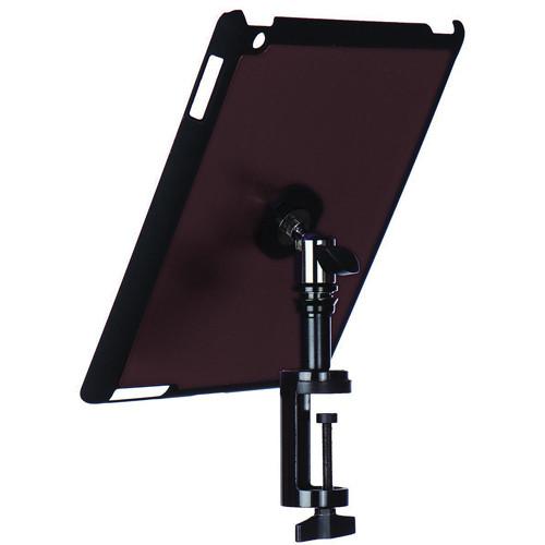 On-Stage Quick Disconnect Table Edge Tablet Mounting System with Snap-On Cover for iPad 2 and 3
