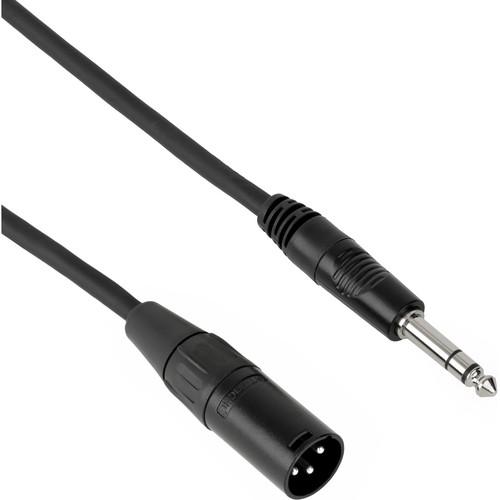 Pearstone PM Series 1 4" TRS M to XLR M Professional Interconnect Cable - 1.5