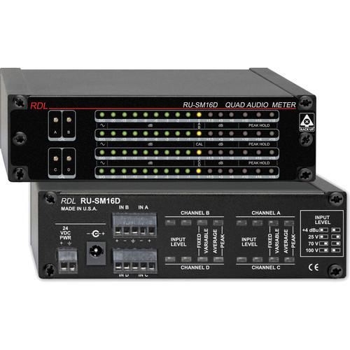 RDL RU-SM16D 4-Channel Audio Meter
