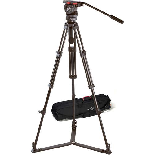 Sachtler 0371 Aluminum Tripod System with FSB 4 Head, ENG 75 2 Legs, Ground Spreader