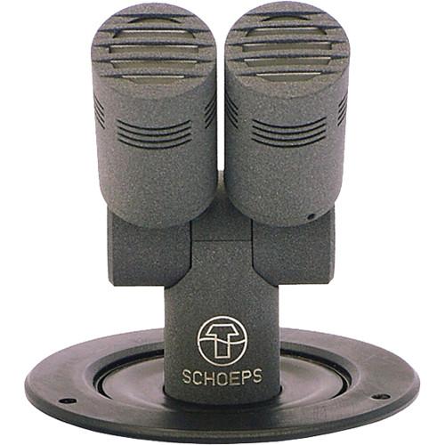 Schoeps T2 CCM 4Ug Double Tabletop Microphone with Integral Desk Stand
