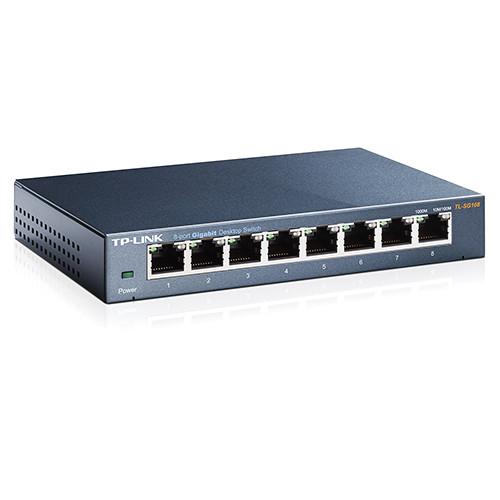 TP-Link TL-SG108 8-Port 10 100 1000 Mb s Desktop Switch