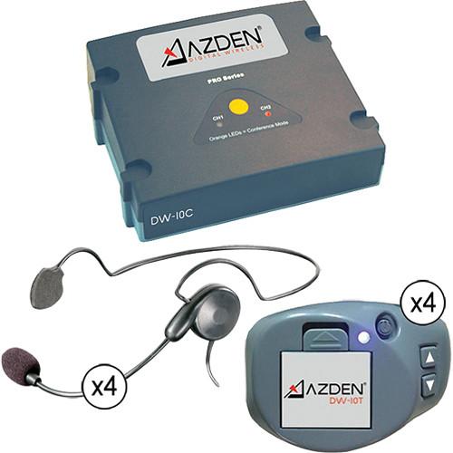 Azden DW-1000 4 Channel Wireless Headset System